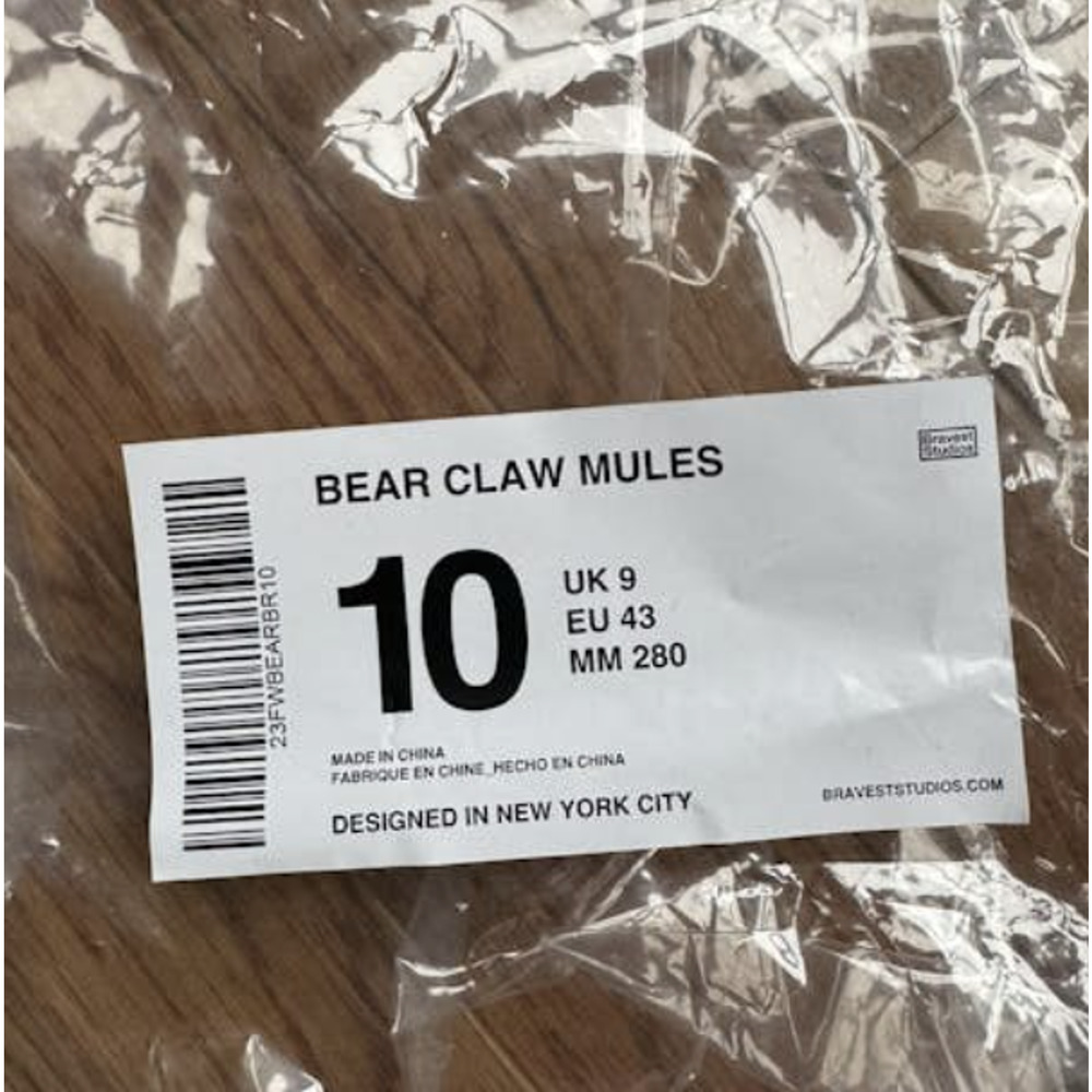 Bravest Studios BEAR CLAW MULES - Picture 5 of 5